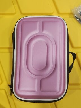 Source Unknown Pink and Black Portable Game Console Case